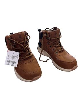 Rockport Tatum Y Kids Hiking Boots Chestnut Black Sneakers Size 1 M NWT